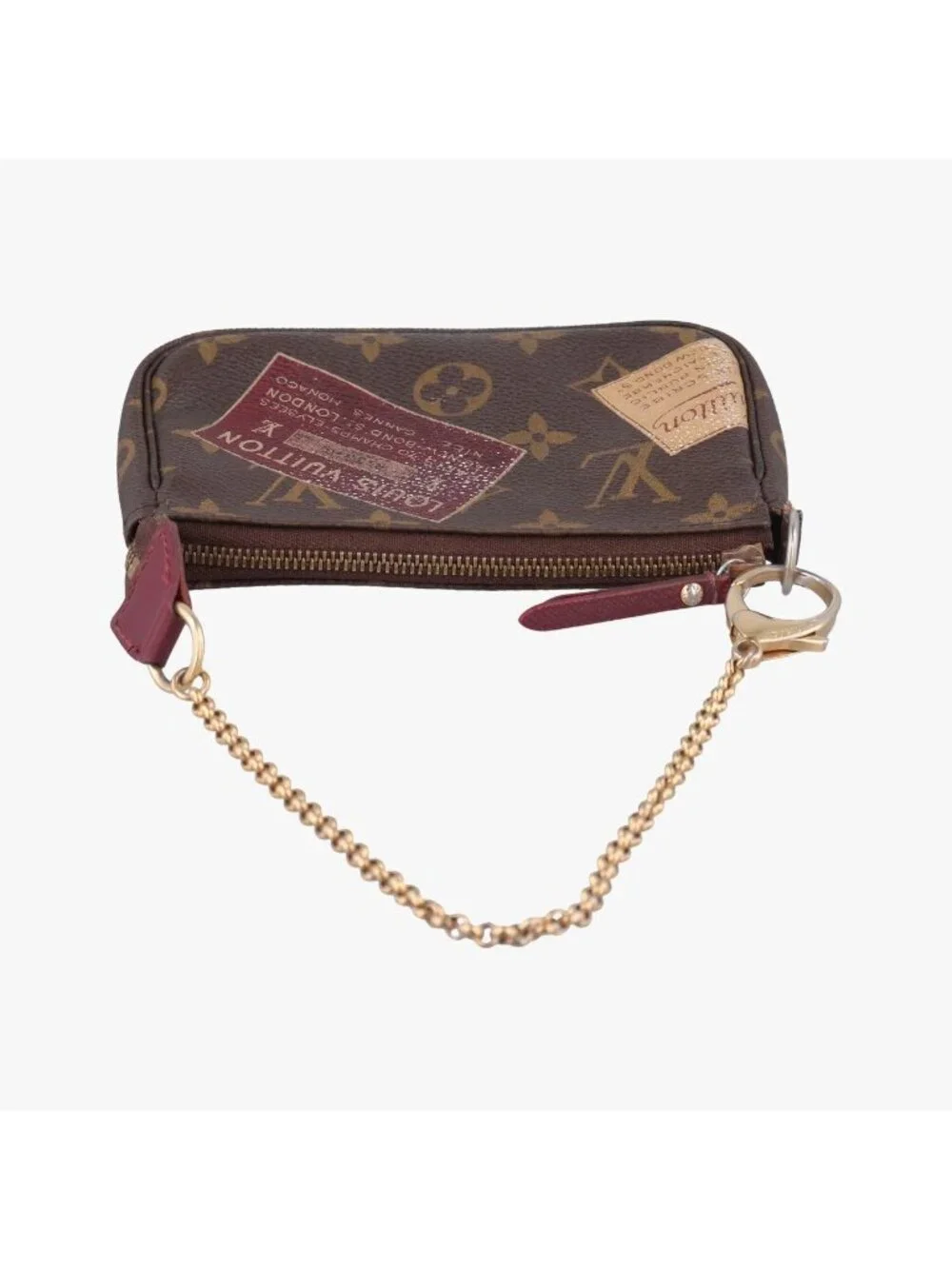 Louis Vuitton Mini Pochette Brown Monogram Canvas Handbag
